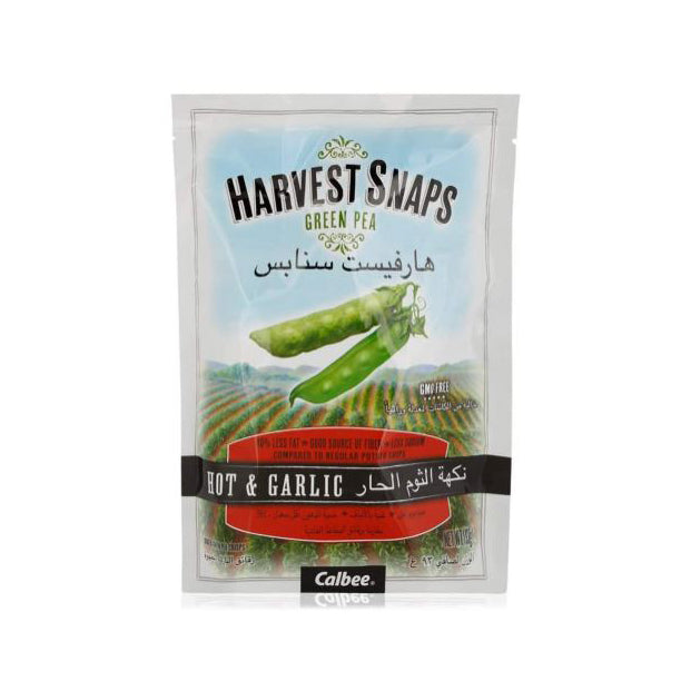 Harvest Snaps Green Pea Hot & Garlic - 93g